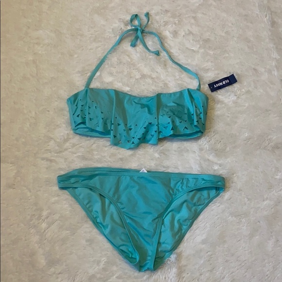 ON Ruffle Top Swimming Set - Picture 1 of 5